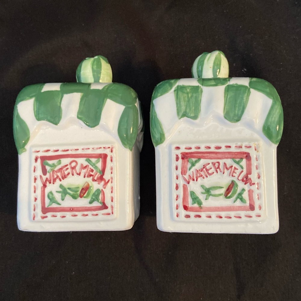 Hermitage Pottery Watermelon Salt & Pepper Shakers